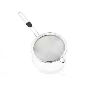 LEIFHEIT ProLine durkslag Ø20 cm rostfritt stål finsikt med ergonomiskt handtag, diskmaskinssäker, upphängningsögla, stödkrok
