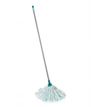 LEIFHEIT Classic mopp med 140 cm stålhandtag och absorberande viskoshuvud
