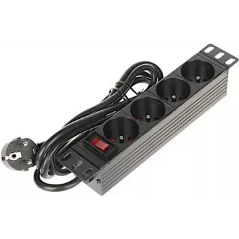 DELTA PD-4/R10 4-vägs grenuttag med 10m kabel, svart