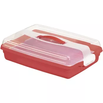 CURVER tårtlåda rektangulär 45x29,5x11,1 cm röd