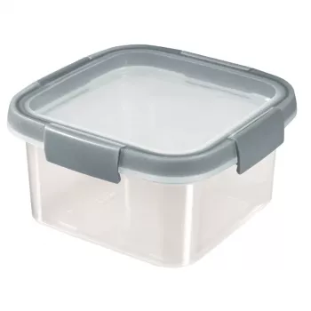 CURVER Smart Eco Fresh kvadratisk förvaringsburk 0,9L transparent med grönt lock