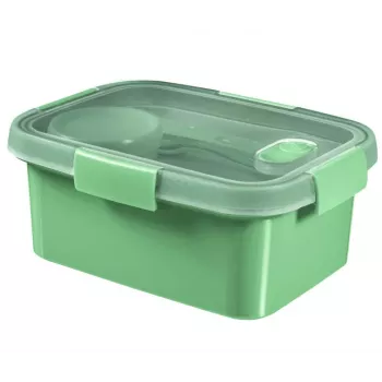 CURVER livsmedelsbehållare lunchset rektangulär 1,2L Smart Eco To Go 20x15x9cm Soft Green