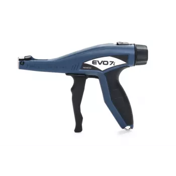 HellermannTyton EVO7i Manual Cable Tie Tool with Plastic Housing Blue-Black (110-77001)