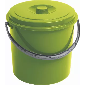 CURVER hink med lock 16L grön