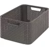 CURVER Style M förvaringslåda 38,6x28,7x17 cm mörkgrå rattanoptik 18L