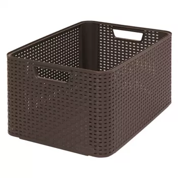 CURVER låda Style L 43,6 x 32,6 x 23 cm mörkbrun förvaringslåda