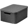 Curver Style M förvaringslåda med lock, 21,5L, mörkgrå, 39,3x29,3x18,7cm