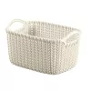 Curver Knit XS rektangulär förvaringskorg 3L vit 25x18x14 cm