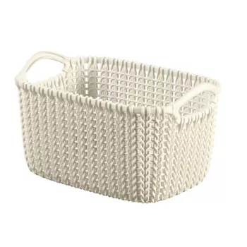 Curver Knit XS rektangulär förvaringskorg 3L vit 25x18x14 cm