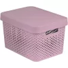 Curver Infinity förvaringslåda av återvunnet material 17 L, 36 x 27 x 22 cm, rosa