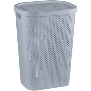 CURVER Infinity Recycled 60L tvättkorg 44x35x60cm grå