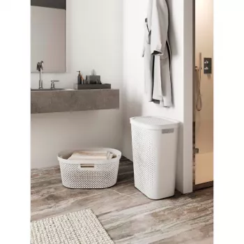 CURVER Infinity Recycled 40L tvättkorg grön