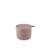 CURVER Jute rund förvaringskorg med lock 2L rosa 17x13cm