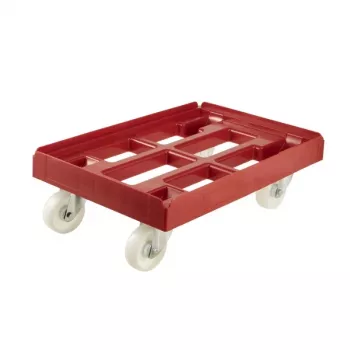 keeeper transportvagn för transportlådor och korgar Rolf 61x41x19 cm röd