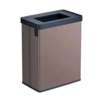 CURVER rektangulär metalliserad papperskorg Verto Recycle 54L Pearl Pink
