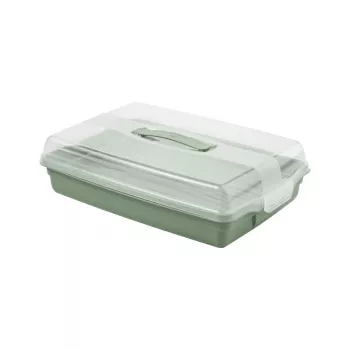 Curver rektangulär tårtlåda 45x29,5x11,1 cm grön