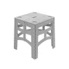 keeeper hopfällbart utomhusbord M Timo, grå, 80 kg belastning, 46,5 x 44,5 x 55 cm