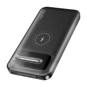 LogiLink PA0343RF trådlös powerbank 10000 mAh svart