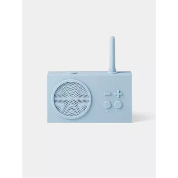 Lexon Tykho 3 bärbar FM-radio & Bluetooth-högtalare ljusblå