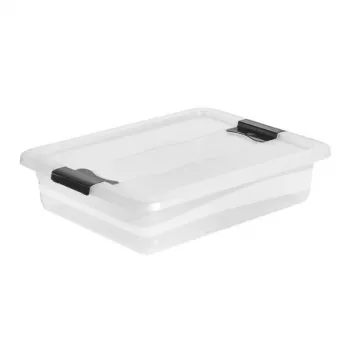keeeper Crystalbox Cornelia låda med lock 7L, 39,5 x 29,5 x 9,5 cm, transparent