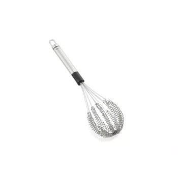 LEIFHEIT Speed Quirl M handvisp, rostfritt stål, vit/grå, 26 cm