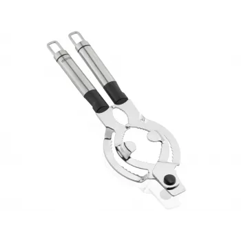 LEIFHEIT ProLine locköppnare rostfritt stål justerbart handtag för lock 2,5-10 cm silver/svart