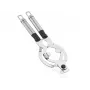 LEIFHEIT ProLine locköppnare rostfritt stål justerbart handtag för lock 2,5-10 cm silver/svart