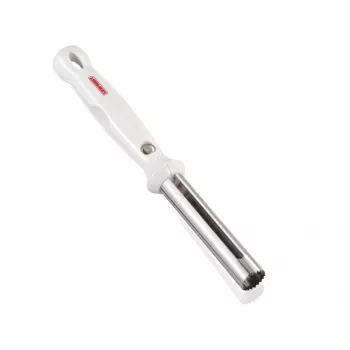 LEIFHEIT äppelurkärnare, rostfri klinga, ergonomiskt halkfritt grepp, diskmaskinssäker, vit/silver