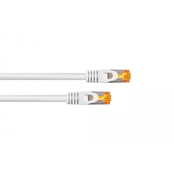 KABELMEISTER Cat.7 S/FTP patchkabel, TPE-mantel, halogenfri, vit, 0,25 m