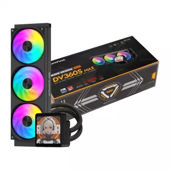 DarkFlash DV360S MAX 360mm ARGB AIO-vätskekylare för CPU - svart