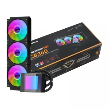 DarkFlash CB360 360mm ARGB vätskekylare för CPU - svart