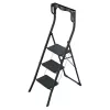 HAILO K77 ComfortLine hopfällbar trappstege, 3 steg, aluminium, säkerhetsbygel, svart, 150 kg