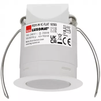 BEG BRCK LUXOMAT PD11-M-92583 ultratunn taknärvarodetektor för undertak, PIR, 360°, 2300W, vit