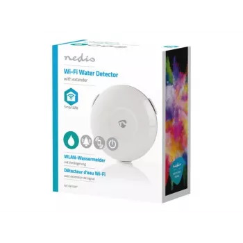 NEDIS SmartLife Wi-Fi vattenläckagedetektor WIFIDW10WT vit