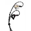 Stagg SPM-PRO BK in-ear-monitorhörlurar med 10 mm dynamiska drivrutiner, avtagbar kabel, svart