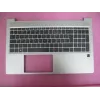 HP ProBook 450/455 G6/G7 topplock med franskt AZERTY-tangentbord, utan smartkortsläsare, Natural Silver
