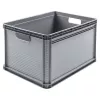 keeeper Robert 64L tung transportlåda, 60 kg lastkapacitet, 600x400x320 mm, grå