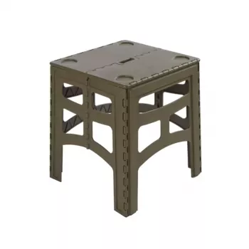 KEEEPER Timo fällbart campingbord M, oliv, aluminium, 80 kg belastning, 46,5x44,5x55 cm