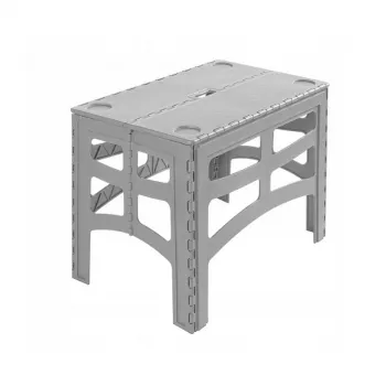 keeeper fällbart utomhusbord Timo L, Nordic Grey, 70 x 45 x 55 cm, belastning 80 kg