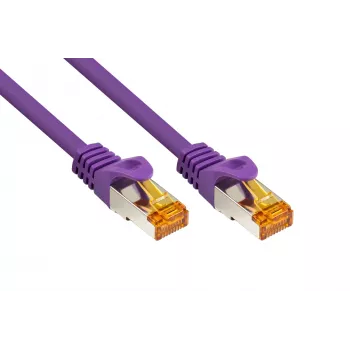 KABELMEISTER Cat.7 S/FTP patchkabel, RJ45, 2m, violett, halogenfri TPE
