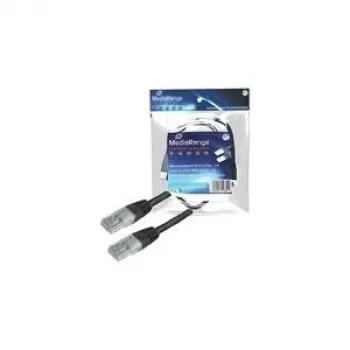 MediaRange MRCS110 CAT6 UTP patchkabel, RJ45, 1,5 m, svart