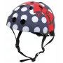 Hornit POM913 Polka Dot multisporthjälm för barn, 53–58 cm, svart/blå/röd/vit
