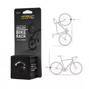 HORNIT CLUG PRO Hybrid cykelvägghållare svart medium 7762HCP