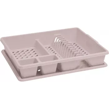 Curver diskställ med rattaneffekt 45x38x8,8 cm beige
