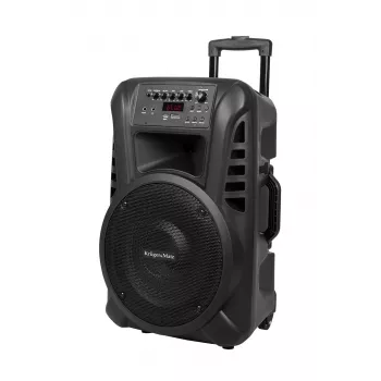 KRUGER & MATZ KM1712 40W aktiv högtalare med 2 UHF-trådlösa mikrofoner, Bluetooth, USB, SD, FM-radio