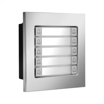 BCS-PAN-P10-N utomhuspanelstation för 2-tråds porttelefon – 2MP kamera, 125° vidvinkel, IP65, IK07, silver/grå
