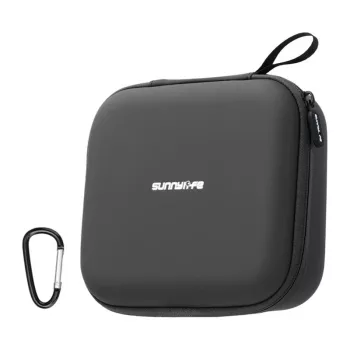 Sunnylife NE2-B122-D läderväska med nätficka för DJI Neo 2, svart