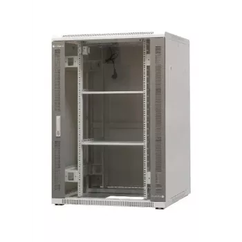 EmiterNet Top 24U Free-standing Rack Cabinet, 800x800x1180 mm, Glass Front Door, Black EM/SH05D-8824