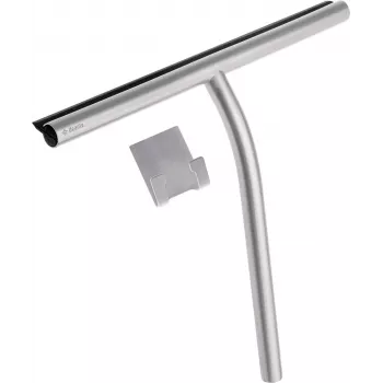 DEANTE ADI_F31K vattenavdragare med upphängning, 25 cm gummiskrapa, ergonomiskt plasthandtag, svart/vit