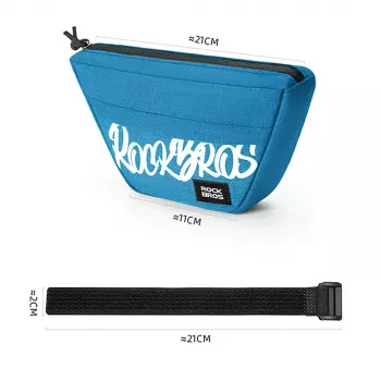 Rockbros G011 Flash Journey Trapezoidal Handlebar Bag 0.7L Blue